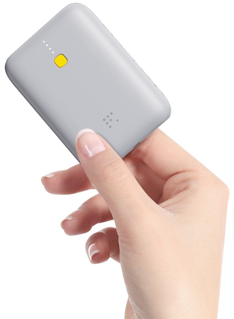 VOLTME 10000mAh USB-C Power Bank 22.5W PD Fast Charging Portable Charger, Compact Small Lightweight External Battery Pack, Dual Ports (Type-C & USB-A), QC3.0 Quick Charge, Dual Device Charging Power Bank for Travel & Daily Use – Compatible with iPhone 17 / 17 Pro / 17 Pro Max / iPhone Air / 16 / 15 / 14 / 13 / 12 Series, Samsung Galaxy S25 / S24 / S23 / S22, iPad Pro / iPad Air / iPad Mini, Xiaomi, OnePlus, Huawei & More – Grey - Image 1